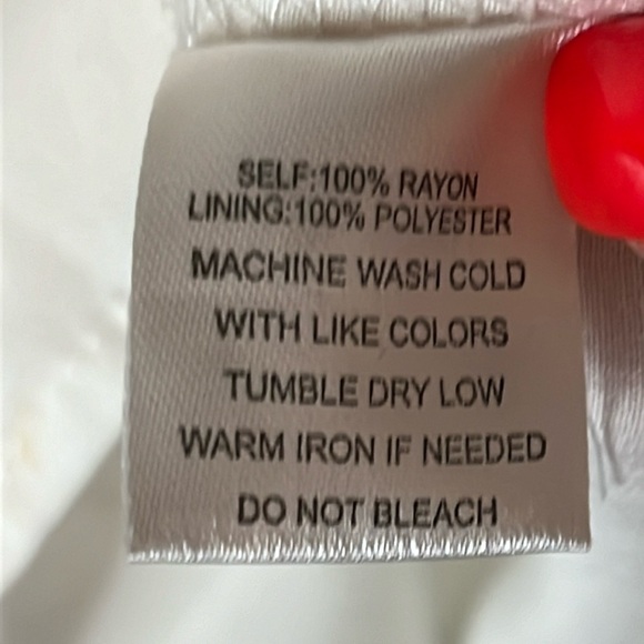 Indigo Rose Size Large Ruffle Sleeveless Button Front Off White High Low Dress - Picture 9 of 10